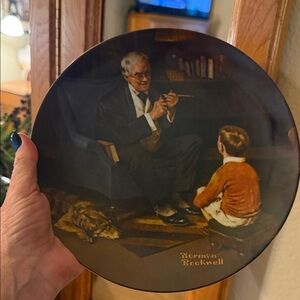 Knowles limited edition The Tycoon Norman Rockwell Plate